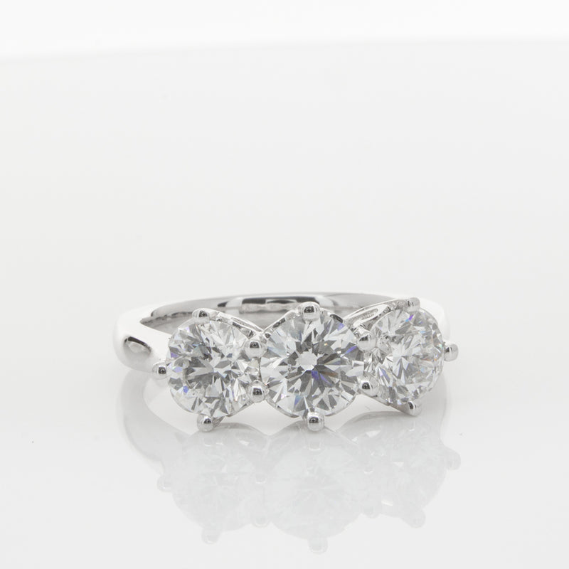 18ct White Gold 2.11ct Diamond Coronado Ring-Ring-Walker & Hall