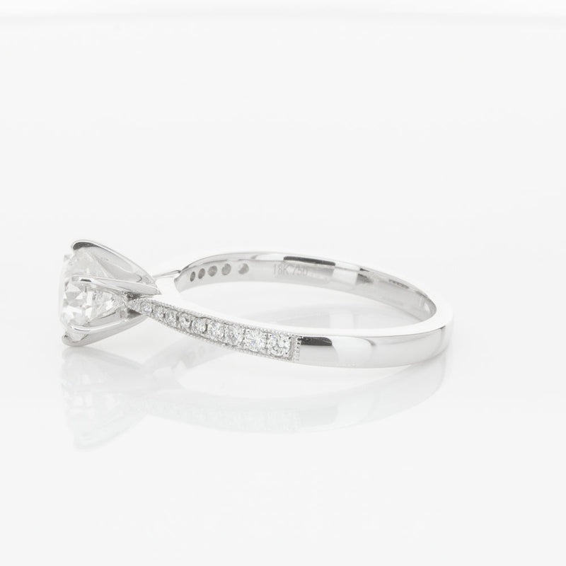 18ct White Gold 1.00ct Diamond Zenith Ring-Ring-Walker & Hall