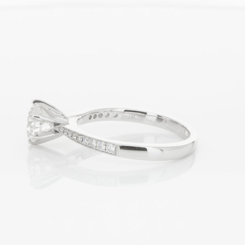 18ct White Gold 1.00ct Diamond Zenith Ring-Ring-Walker & Hall