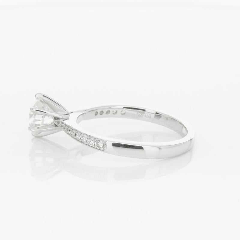 18ct White Gold 1.00ct Diamond Zenith Ring-Ring-Walker & Hall