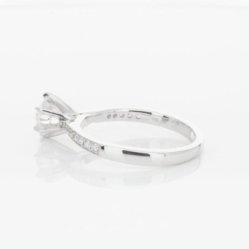 18ct White Gold 1.00ct Diamond Zenith Ring-Ring-Walker & Hall