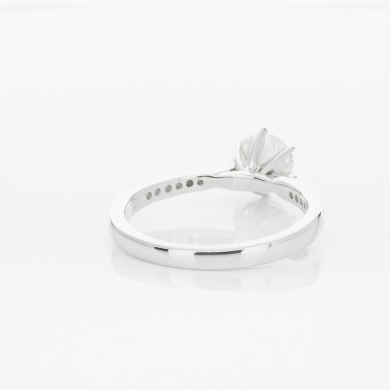 18ct White Gold 1.00ct Diamond Zenith Ring-Ring-Walker & Hall