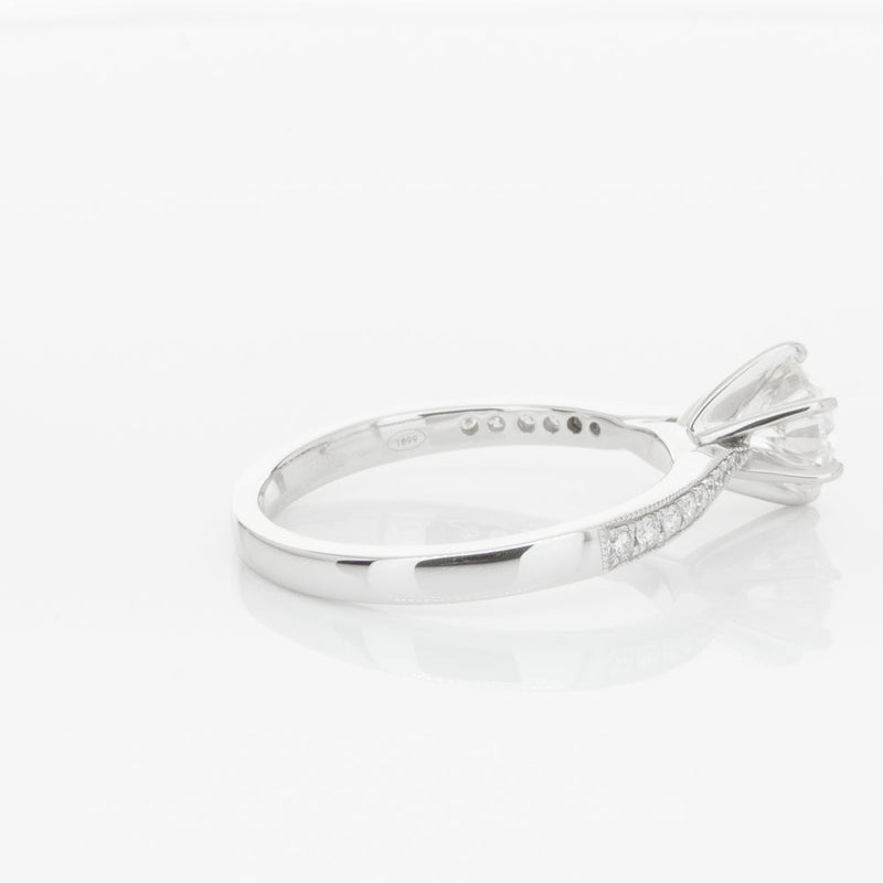 18ct White Gold 1.00ct Diamond Zenith Ring-Ring-Walker & Hall