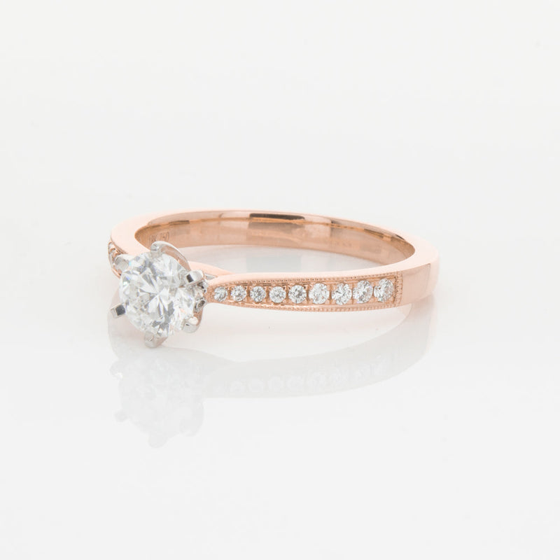 18ct Rose Gold .50ct Diamond Zenith Ring-Ring-Walker & Hall
