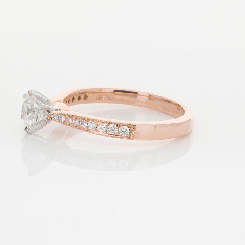 18ct Rose Gold .50ct Diamond Zenith Ring-Ring-Walker & Hall