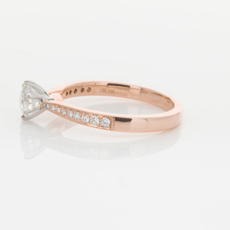 18ct Rose Gold .50ct Diamond Zenith Ring-Ring-Walker & Hall