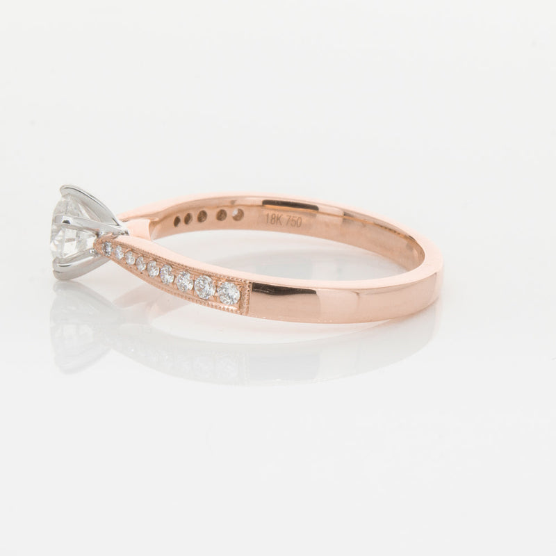 18ct Rose Gold .50ct Diamond Zenith Ring-Ring-Walker & Hall