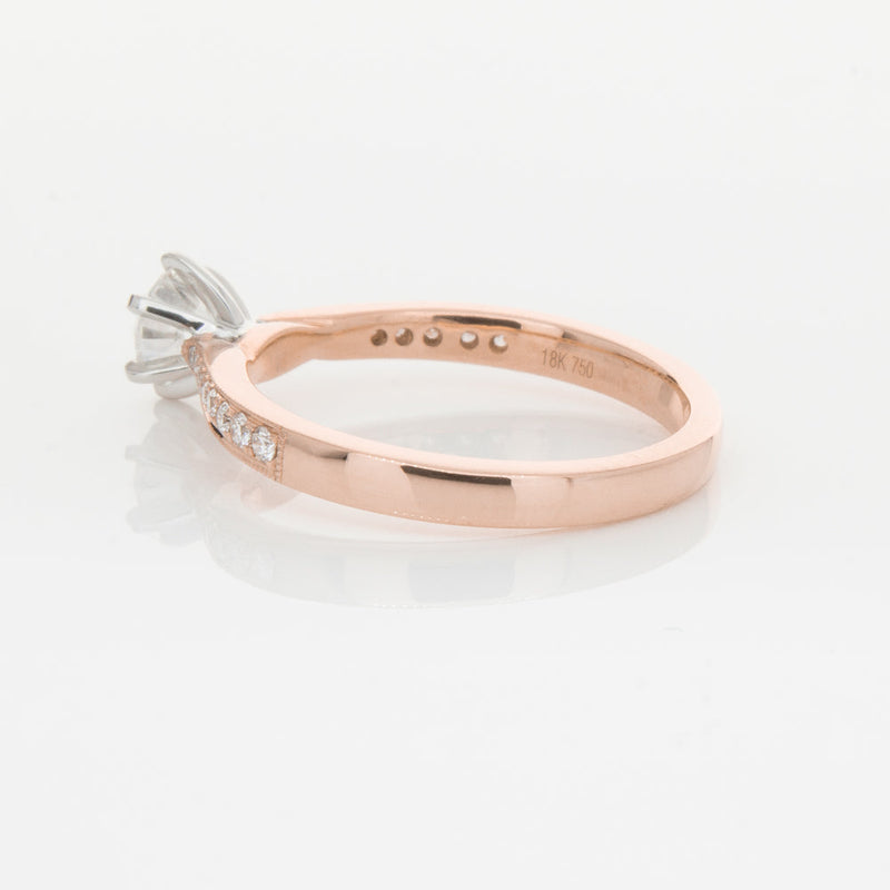 18ct Rose Gold .50ct Diamond Zenith Ring-Ring-Walker & Hall