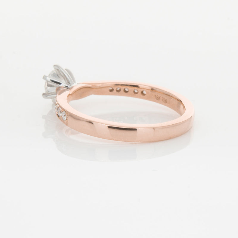 18ct Rose Gold .50ct Diamond Zenith Ring-Ring-Walker & Hall