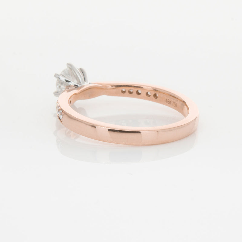 18ct Rose Gold .50ct Diamond Zenith Ring-Ring-Walker & Hall