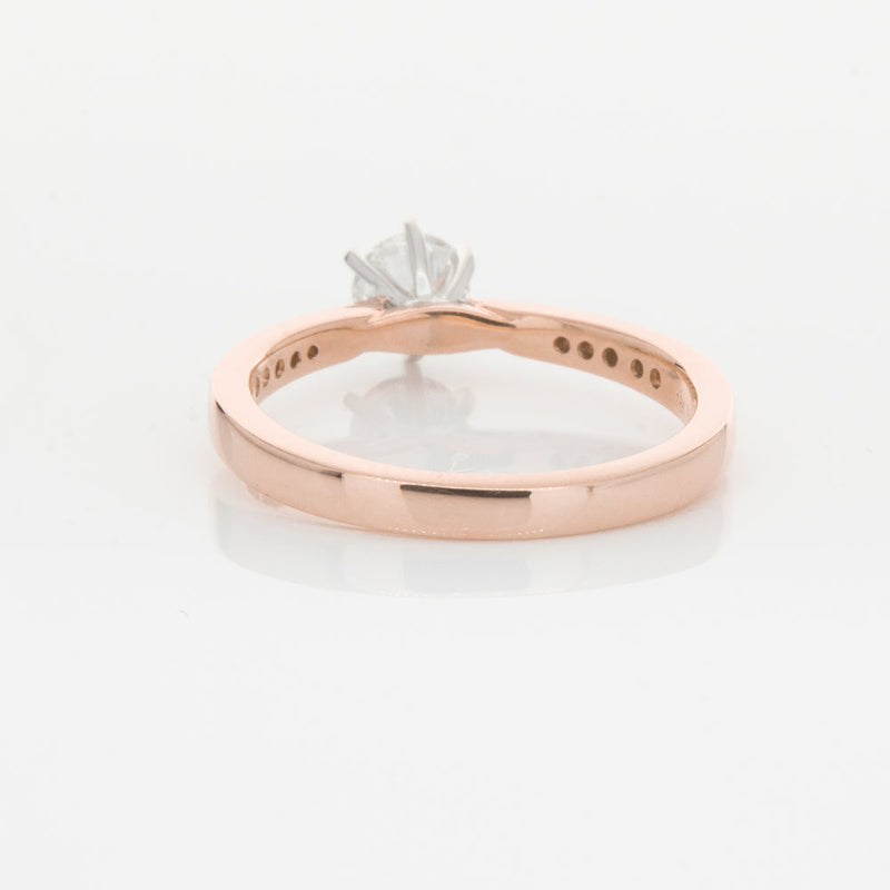 18ct Rose Gold .50ct Diamond Zenith Ring-Ring-Walker & Hall