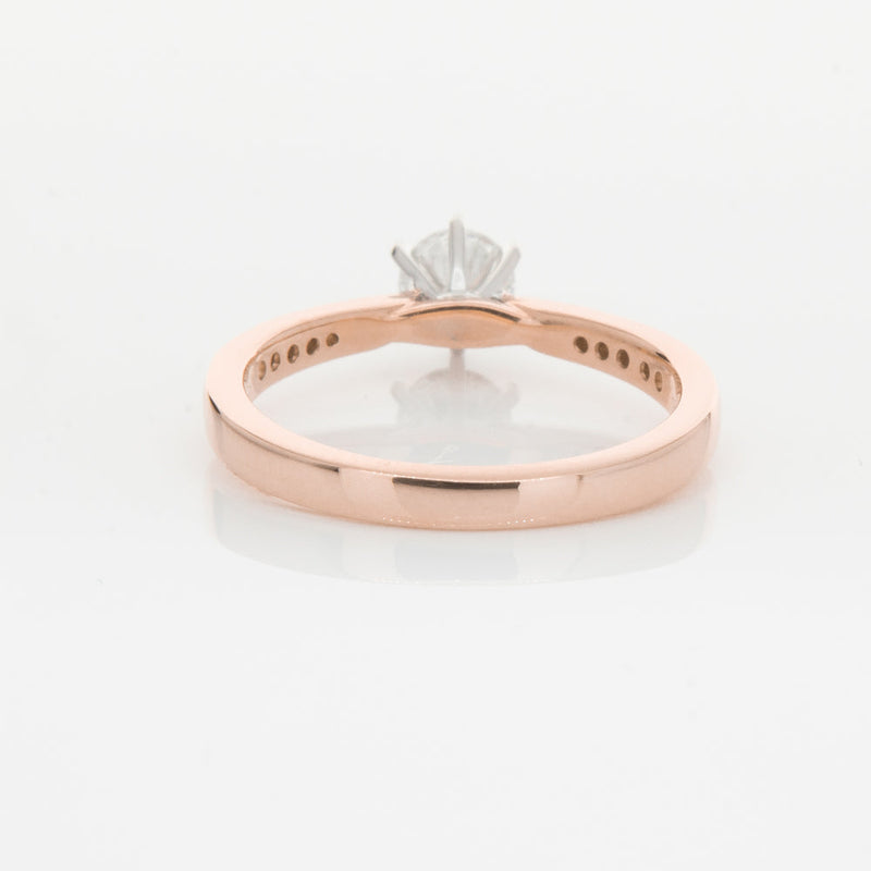 18ct Rose Gold .50ct Diamond Zenith Ring-Ring-Walker & Hall