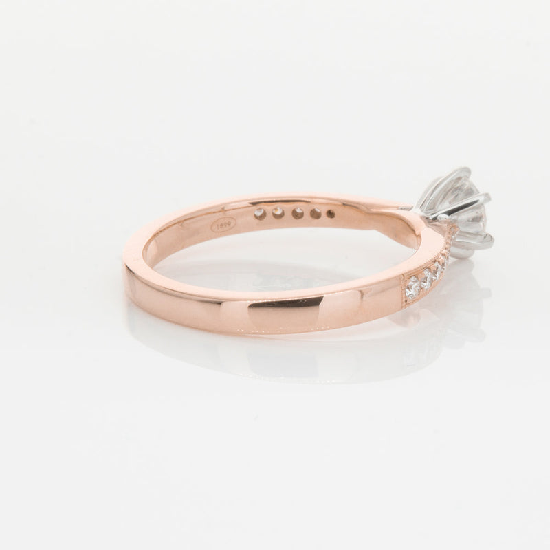 18ct Rose Gold .50ct Diamond Zenith Ring-Ring-Walker & Hall