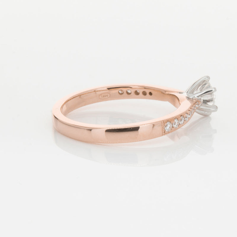 18ct Rose Gold .50ct Diamond Zenith Ring-Ring-Walker & Hall