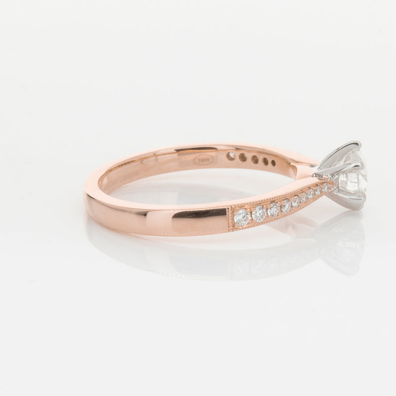 18ct Rose Gold .50ct Diamond Zenith Ring-Ring-Walker & Hall