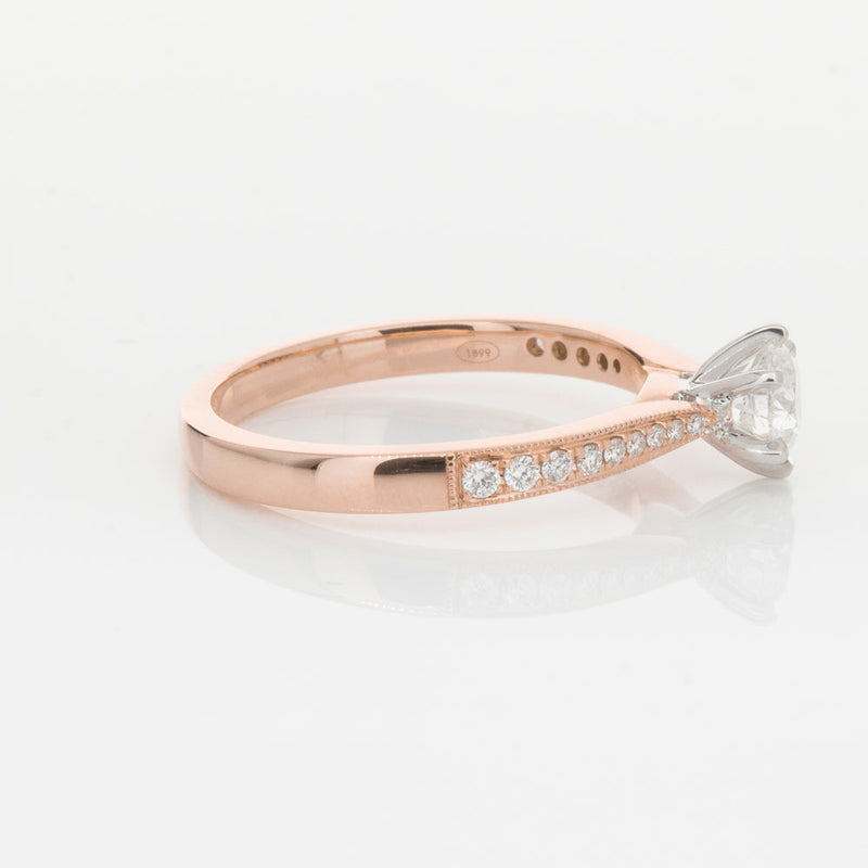18ct Rose Gold .50ct Diamond Zenith Ring-Ring-Walker & Hall