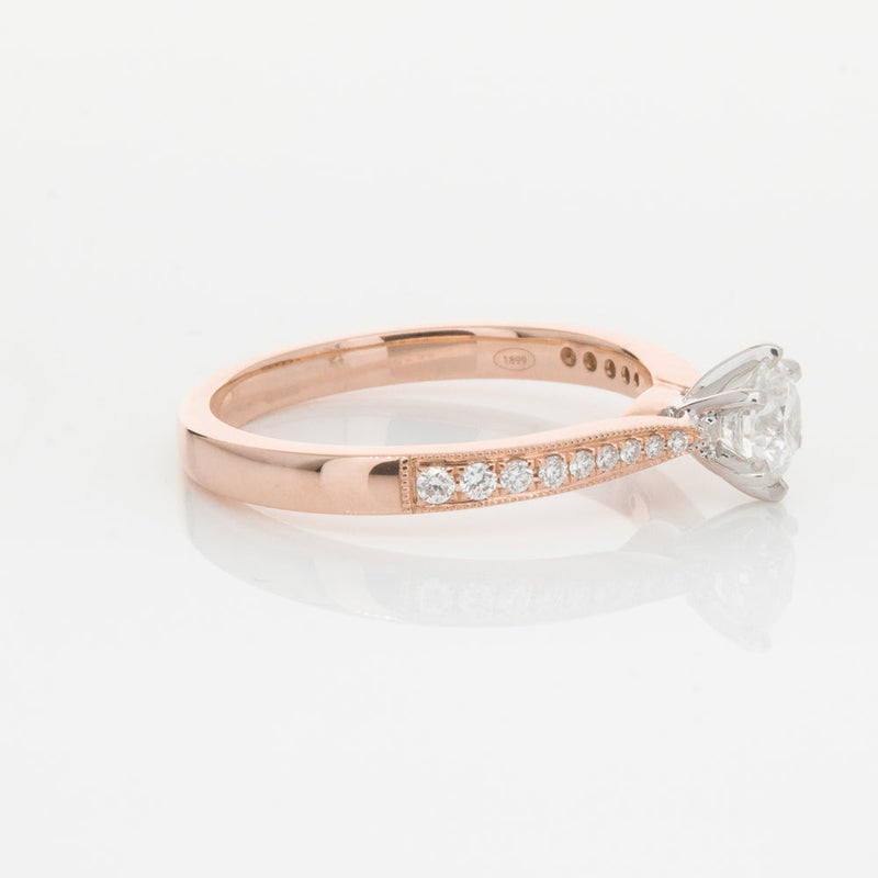 18ct Rose Gold .50ct Diamond Zenith Ring-Ring-Walker & Hall