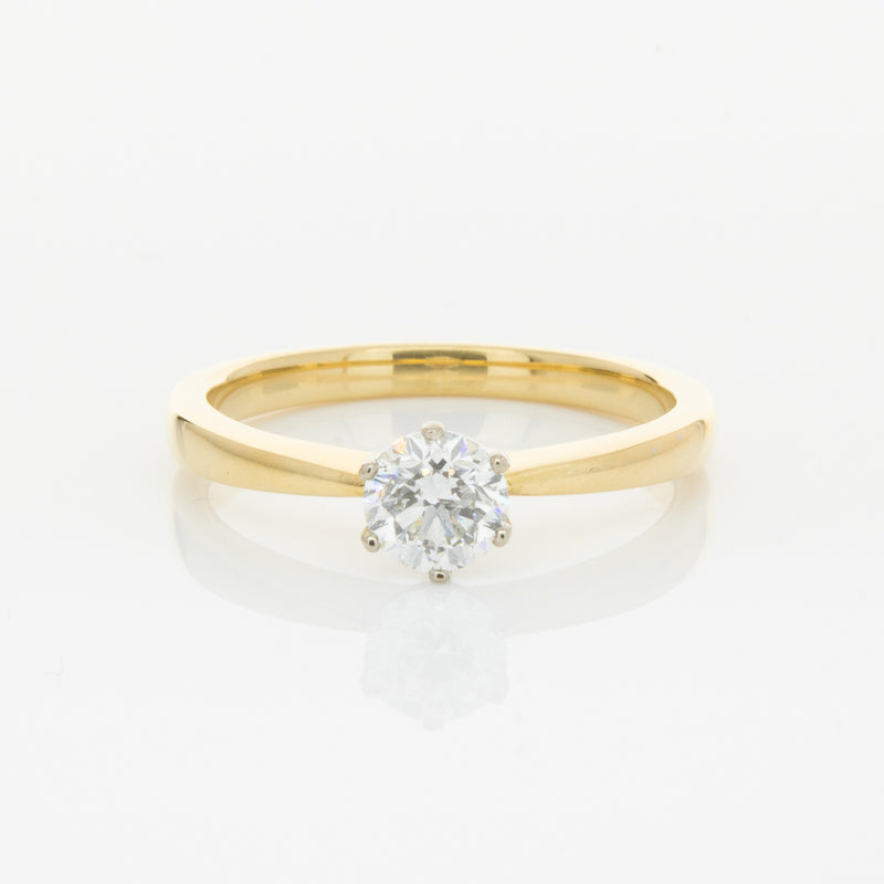 18ct Yellow Gold .50ct Diamond Nova Ring-Ring-Walker & Hall