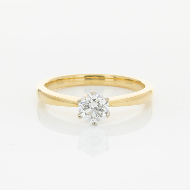 18ct Yellow Gold .51ct Diamond Nova Ring-Ring-Walker & Hall