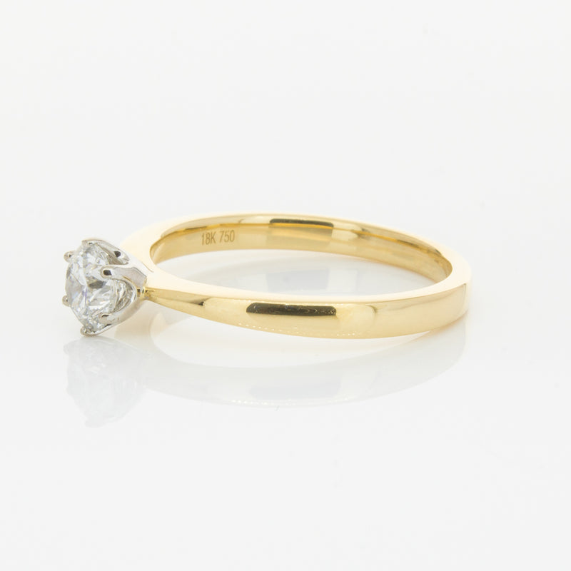 18ct Yellow Gold .50ct Diamond Nova Ring-Ring-Walker & Hall