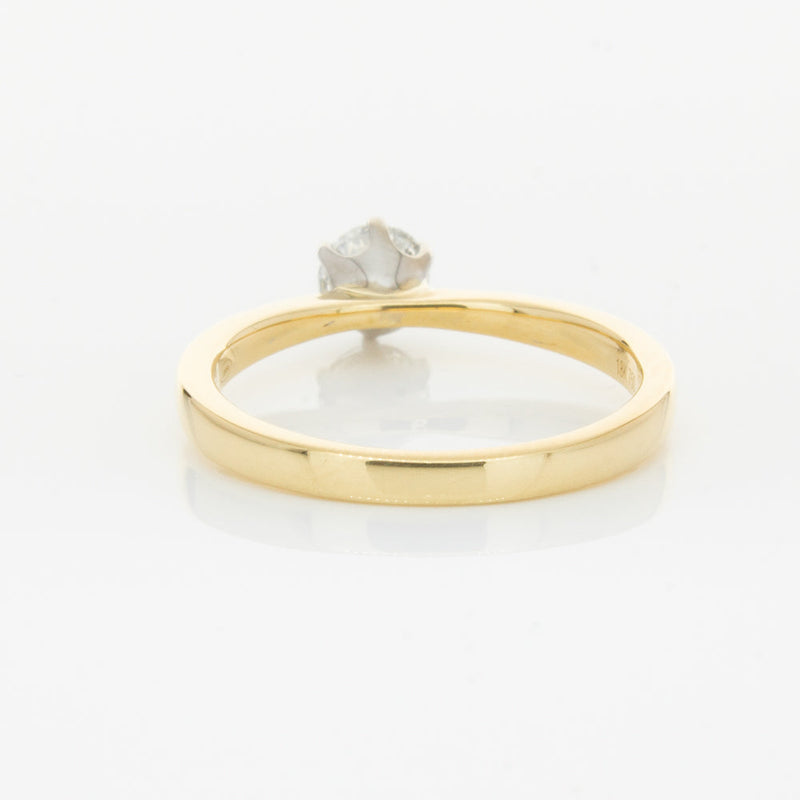18ct Yellow Gold .51ct Diamond Nova Ring-Ring-Walker & Hall