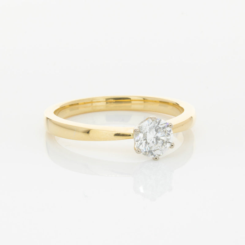 18ct Yellow Gold .51ct Diamond Nova Ring-Ring-Walker & Hall