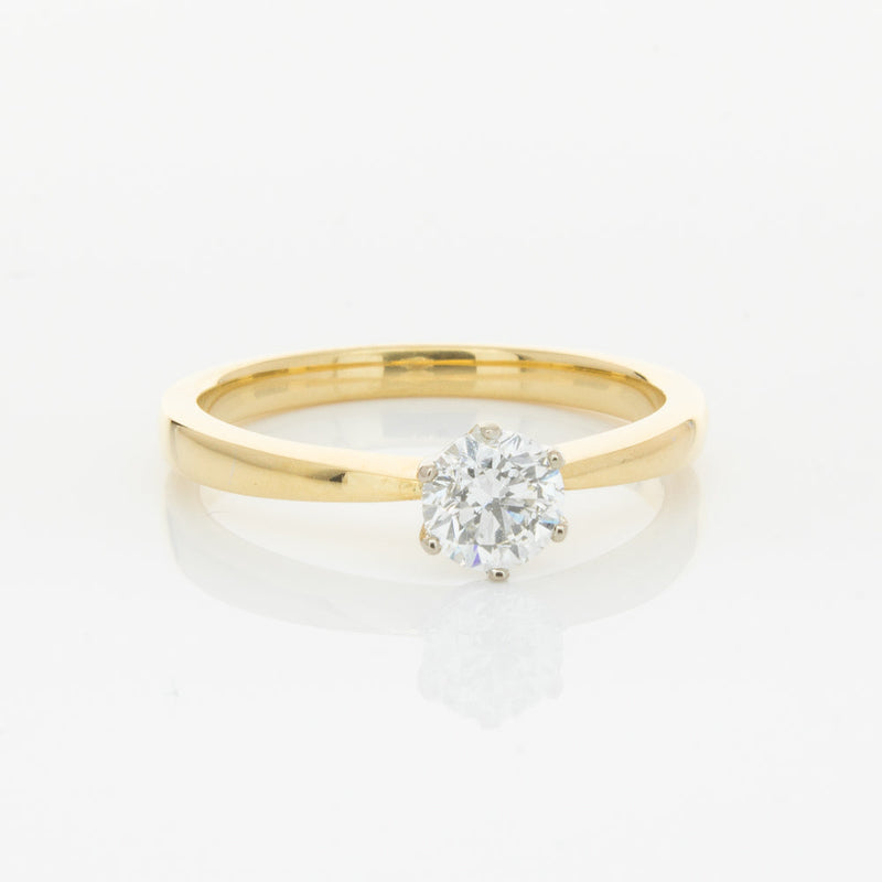 18ct Yellow Gold .51ct Diamond Nova Ring-Ring-Walker & Hall