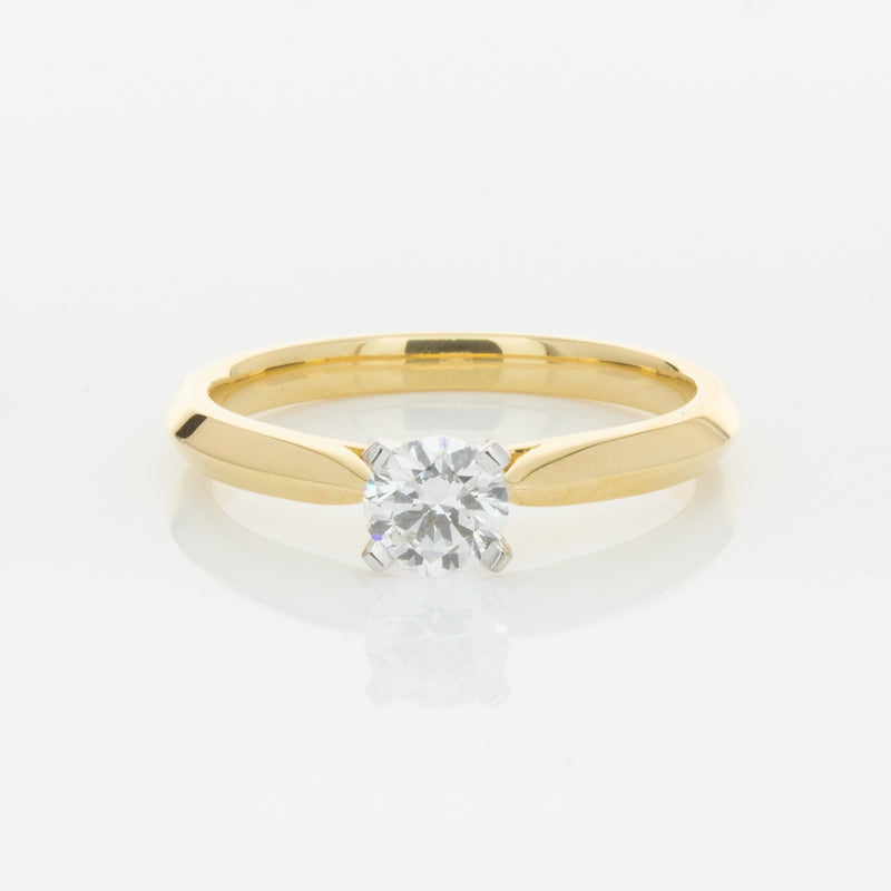 18ct Yellow Gold .40ct Diamond Venetian Ring-Ring-Walker & Hall