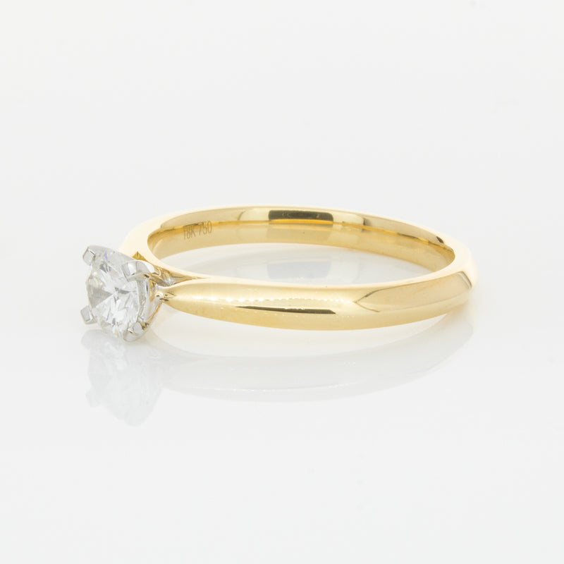 18ct Yellow Gold .40ct Diamond Venetian Ring-Ring-Walker & Hall