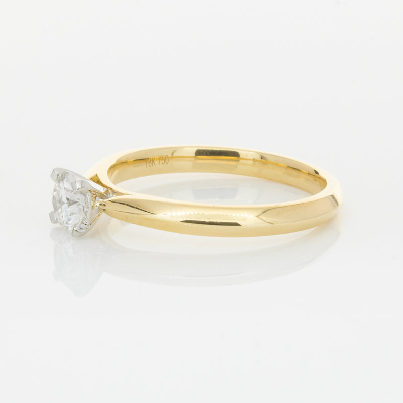 18ct Yellow Gold .40ct Diamond Venetian Ring-Ring-Walker & Hall