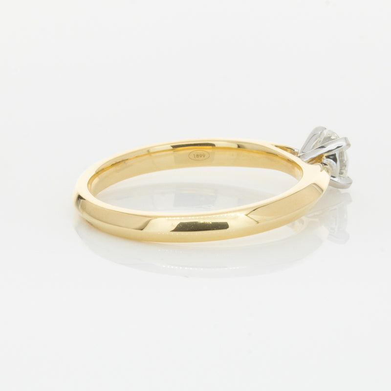 18ct Yellow Gold .40ct Diamond Venetian Ring-Ring-Walker & Hall