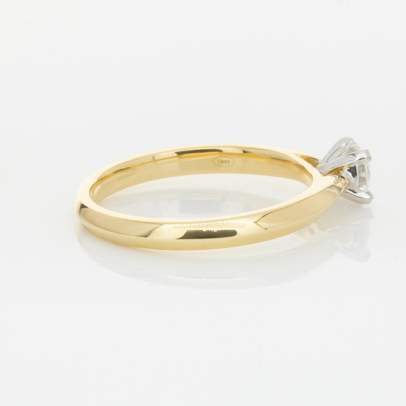 18ct Yellow Gold .40ct Diamond Venetian Ring-Ring-Walker & Hall