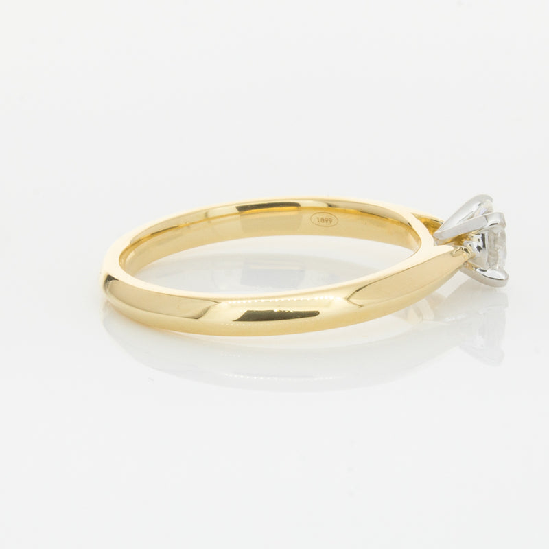 18ct Yellow Gold .40ct Diamond Venetian Ring-Ring-Walker & Hall