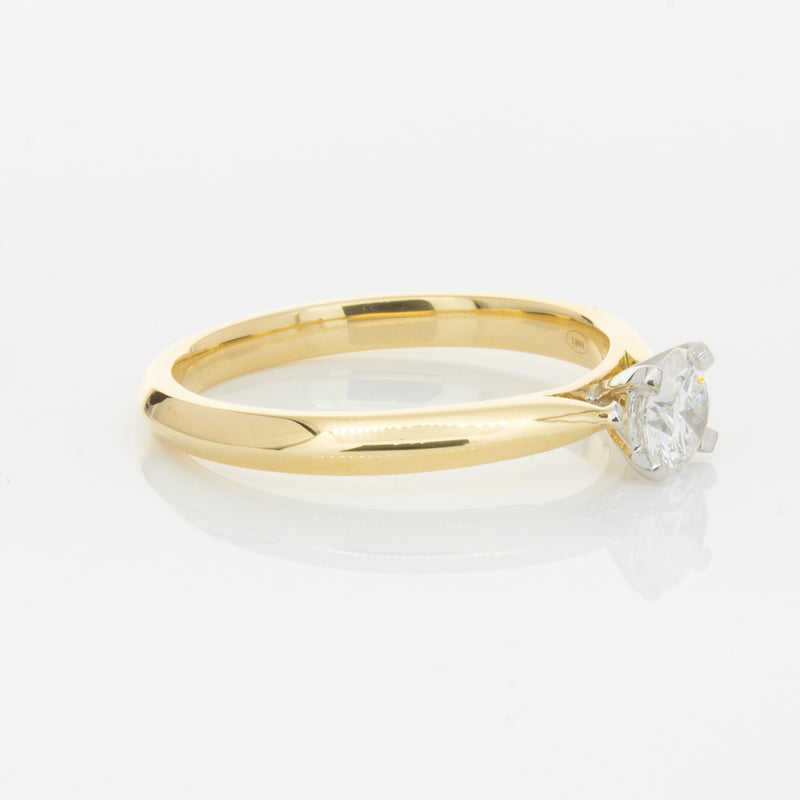 18ct Yellow Gold .40ct Diamond Venetian Ring-Ring-Walker & Hall