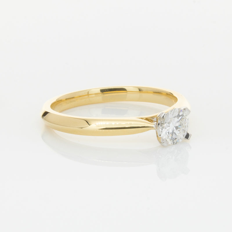 18ct Yellow Gold .40ct Diamond Venetian Ring-Ring-Walker & Hall