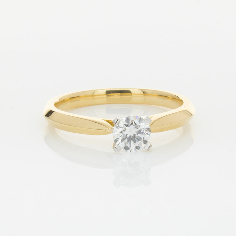 18ct Yellow Gold .40ct Diamond Venetian Ring-Ring-Walker & Hall