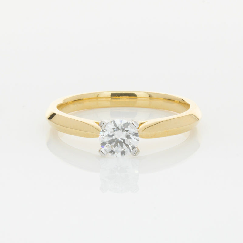 18ct Yellow Gold .40ct Diamond Venetian Ring-Ring-Walker & Hall