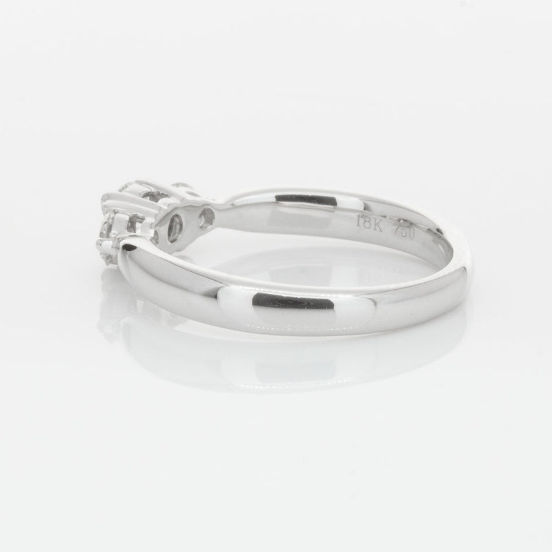 18ct White Gold .39ct Diamond Elysian Ring-Ring-Walker & Hall