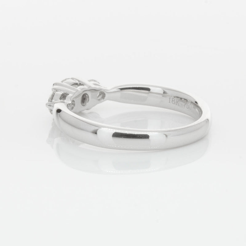 18ct White Gold .39ct Diamond Elysian Ring-Ring-Walker & Hall