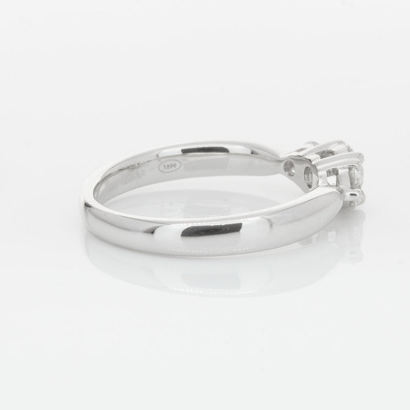 18ct White Gold .39ct Diamond Elysian Ring-Ring-Walker & Hall