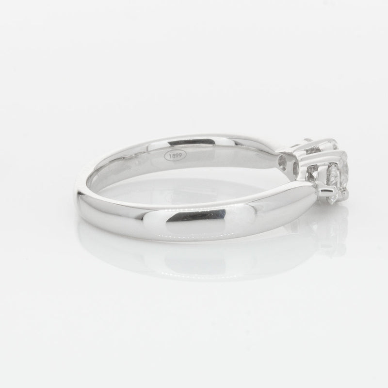 18ct White Gold .39ct Diamond Elysian Ring-Ring-Walker & Hall