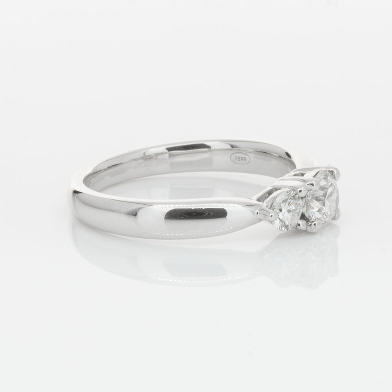 18ct White Gold .39ct Diamond Elysian Ring-Ring-Walker & Hall