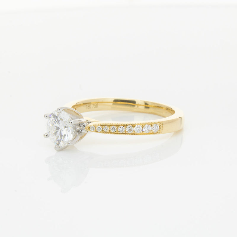 18ct Yellow Gold .74ct Diamond Zenith Ring-Ring-Walker & Hall