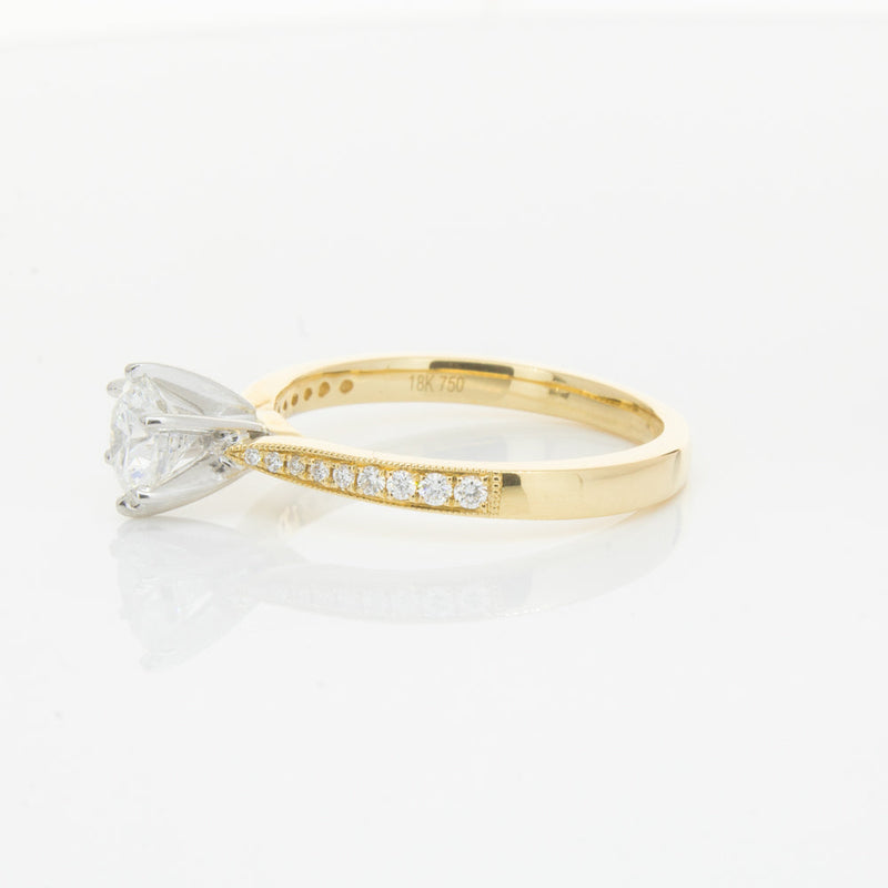 18ct Yellow Gold .74ct Diamond Zenith Ring-Ring-Walker & Hall