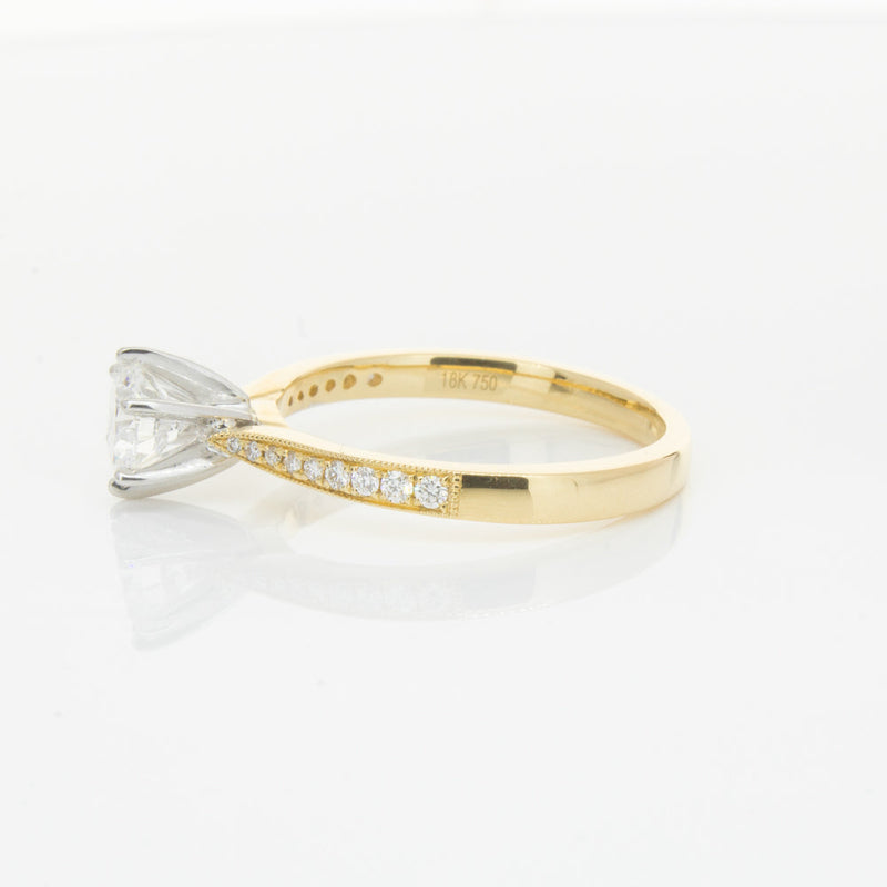 18ct Yellow Gold .74ct Diamond Zenith Ring-Ring-Walker & Hall