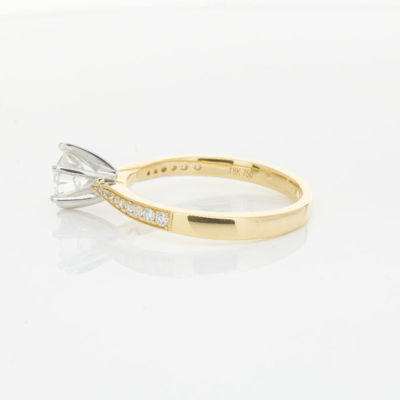 18ct Yellow Gold .74ct Diamond Zenith Ring-Ring-Walker & Hall