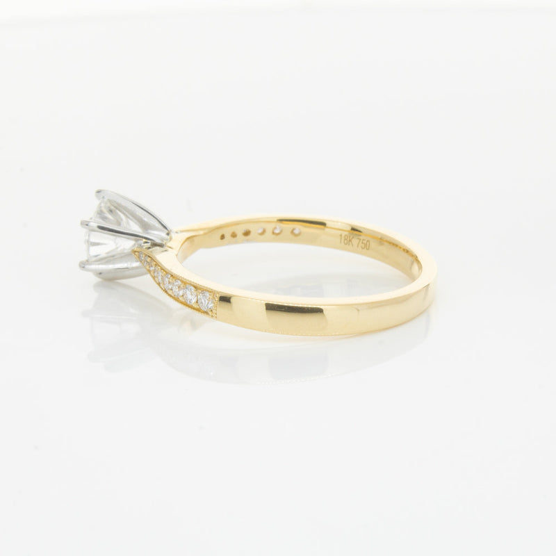 18ct Yellow Gold .74ct Diamond Zenith Ring-Ring-Walker & Hall