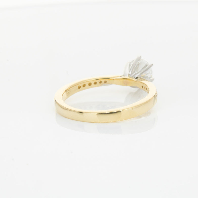 18ct Yellow Gold .74ct Diamond Zenith Ring-Ring-Walker & Hall