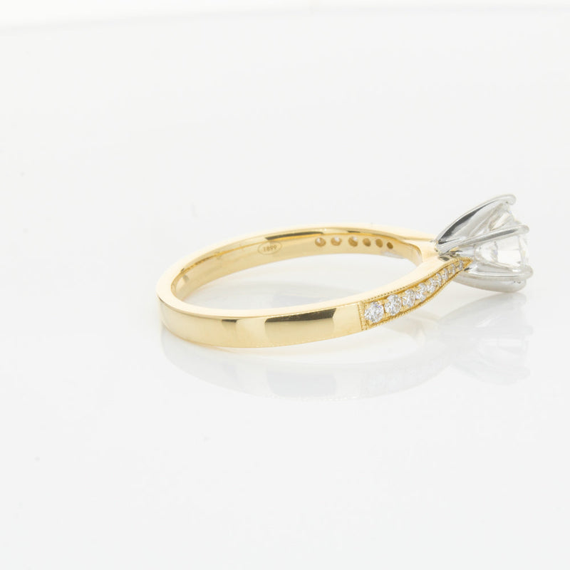 18ct Yellow Gold .74ct Diamond Zenith Ring-Ring-Walker & Hall