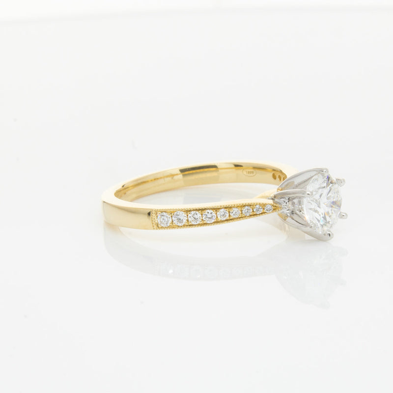 18ct Yellow Gold .74ct Diamond Zenith Ring-Ring-Walker & Hall